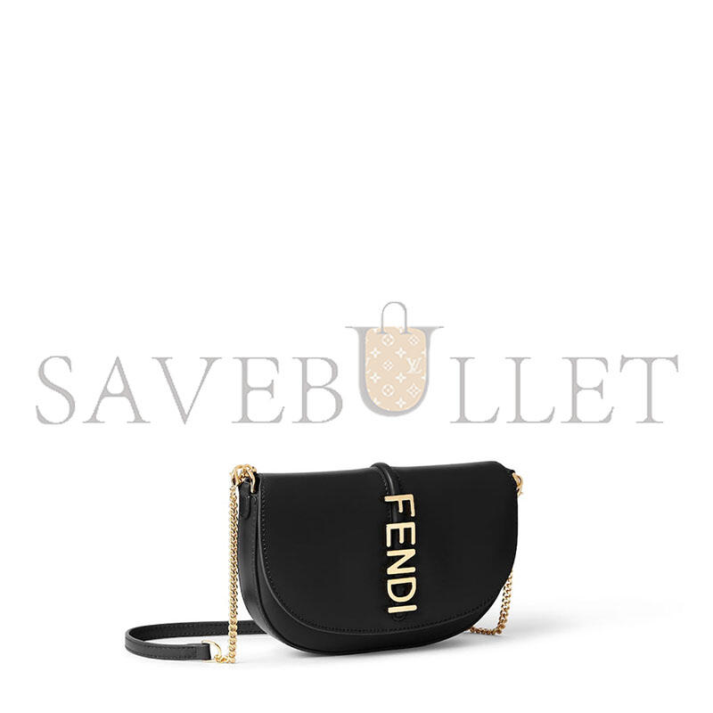 F**di graphy wallet on chain 8m0529anssf0kur (20.5*13*3.5cm)